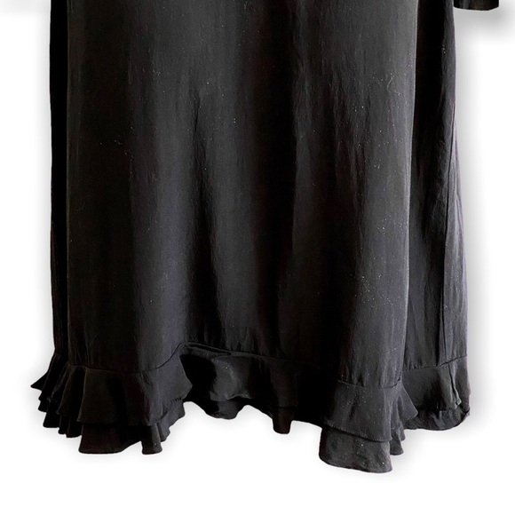 Vintage Gucci Ruffle Trim Washed Silk Dress - Picture 7 of 12